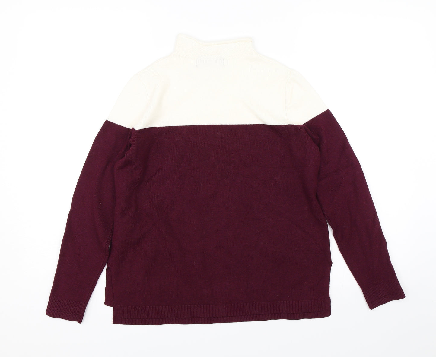 M&S Womens White   Pullover Jumper Size 10