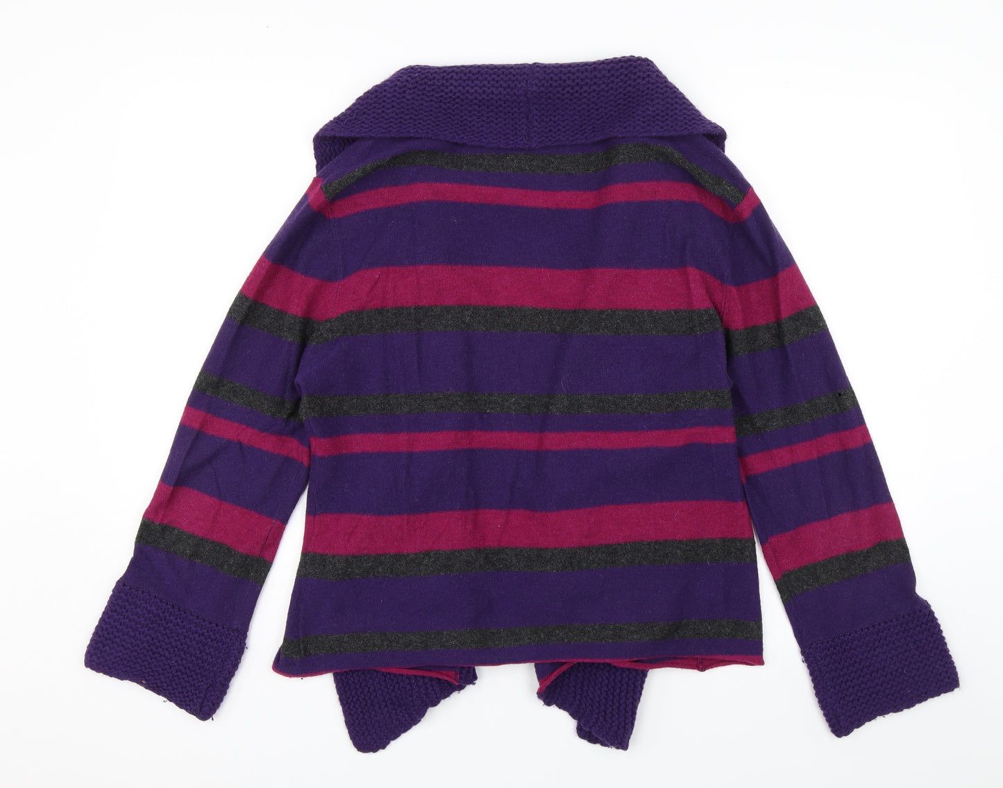 Alex & Co. Womens Purple Striped  Cardigan Jumper Size 20