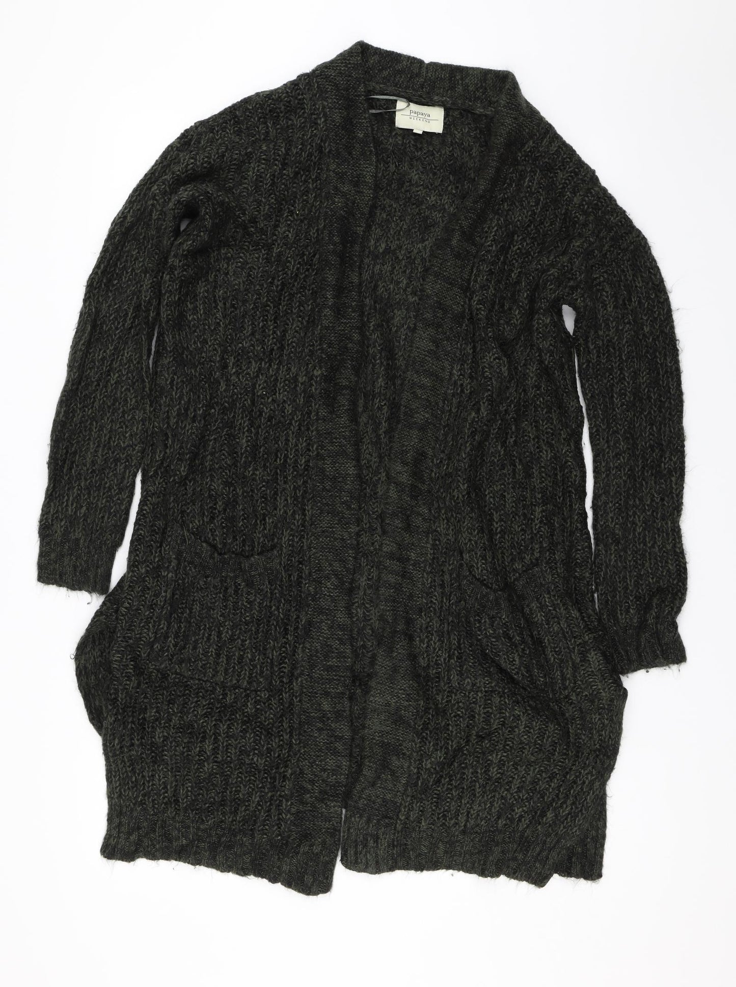 Papaya Womens Green   Cardigan Jumper Size S