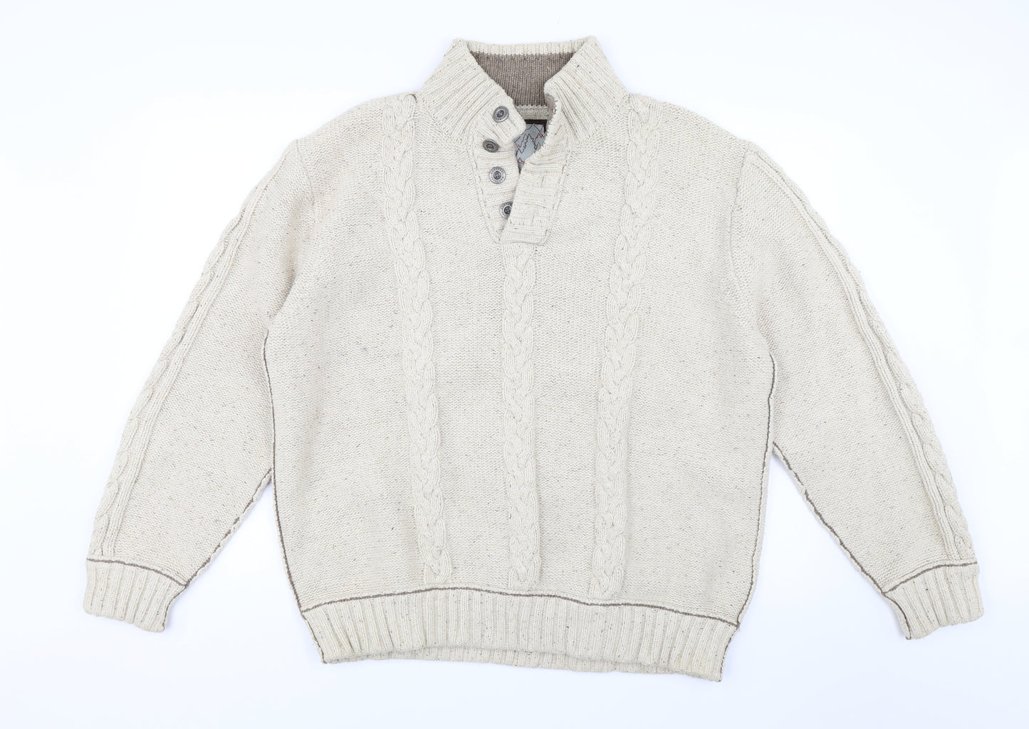 Mantaray Mens Beige   Pullover Jumper Size 2XL