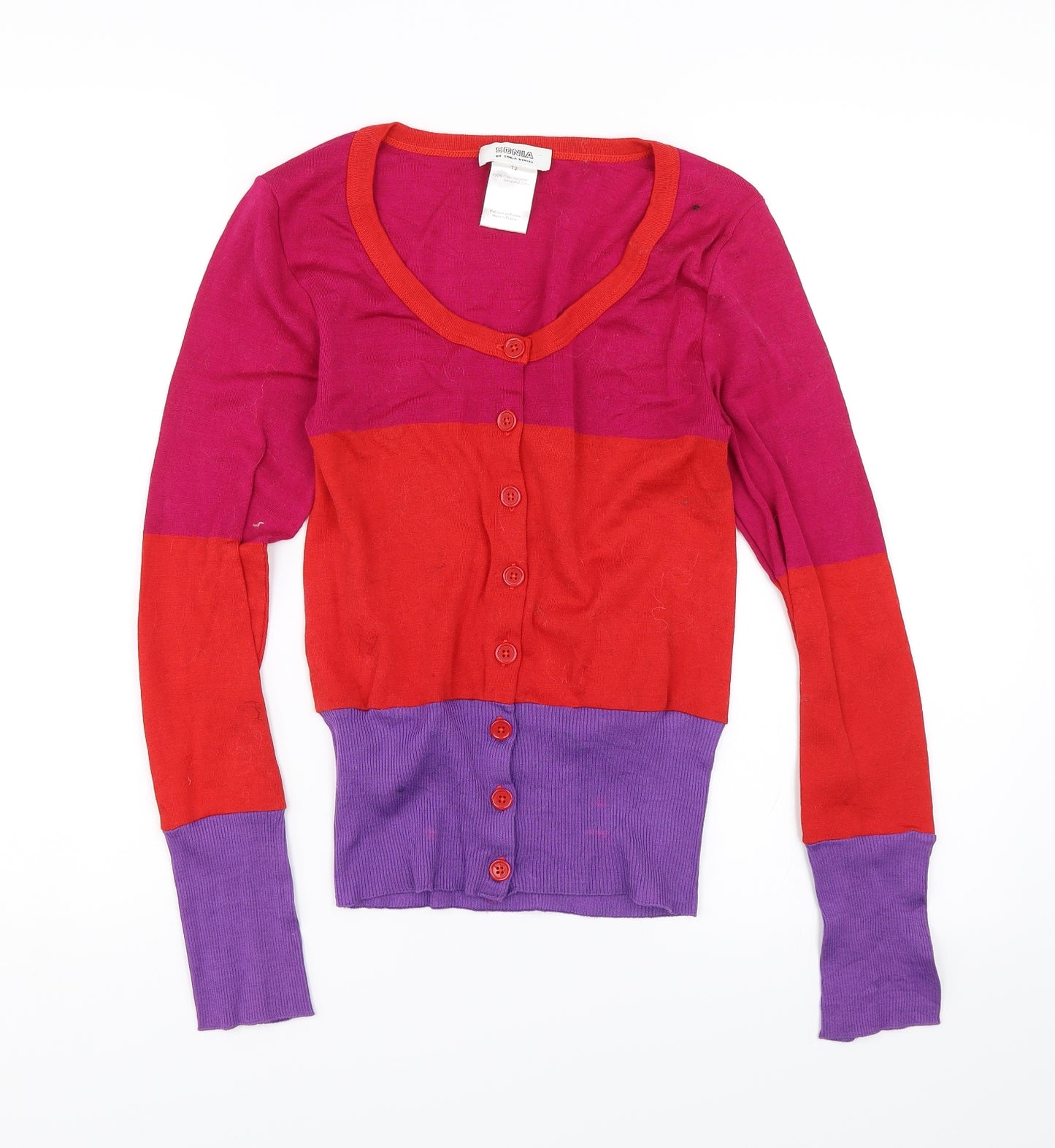 Sonia Rykiel Womens Red   Cardigan Jumper Size 4