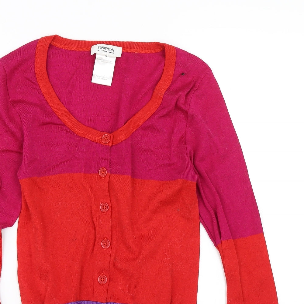 Sonia Rykiel Womens Red   Cardigan Jumper Size 4
