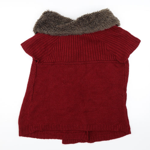 George Womens Red   Cape Jumper Size 12