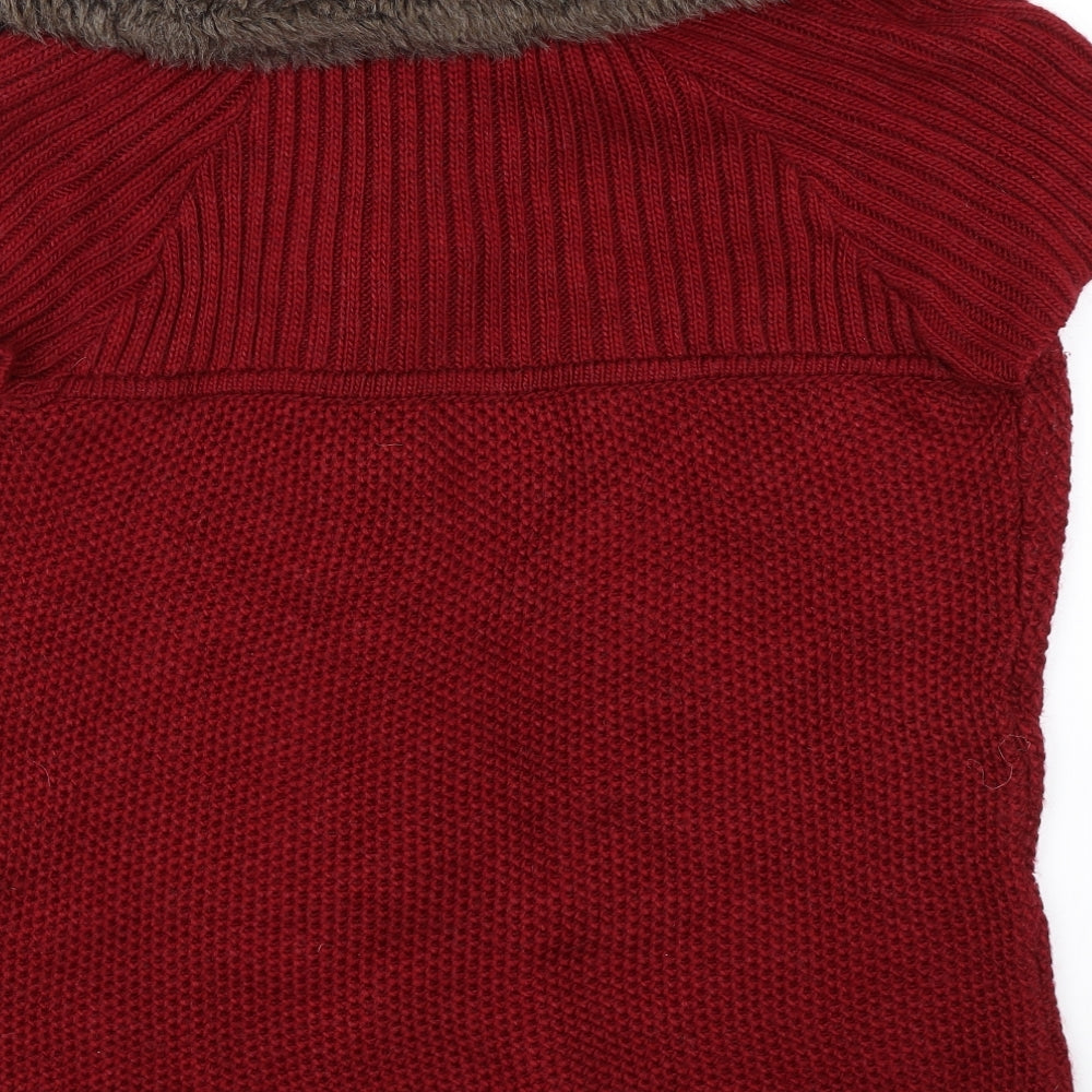 George Womens Red   Cape Jumper Size 12
