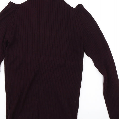 New Look Womens Purple   Jersey Blouse Size 10