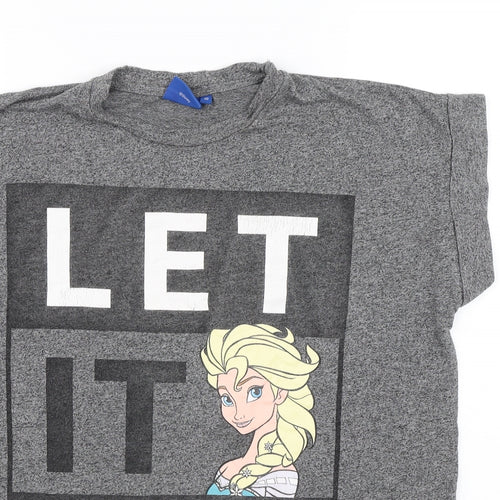 Atmosphere Womens Grey   Basic T-Shirt Size 10  - Let it go