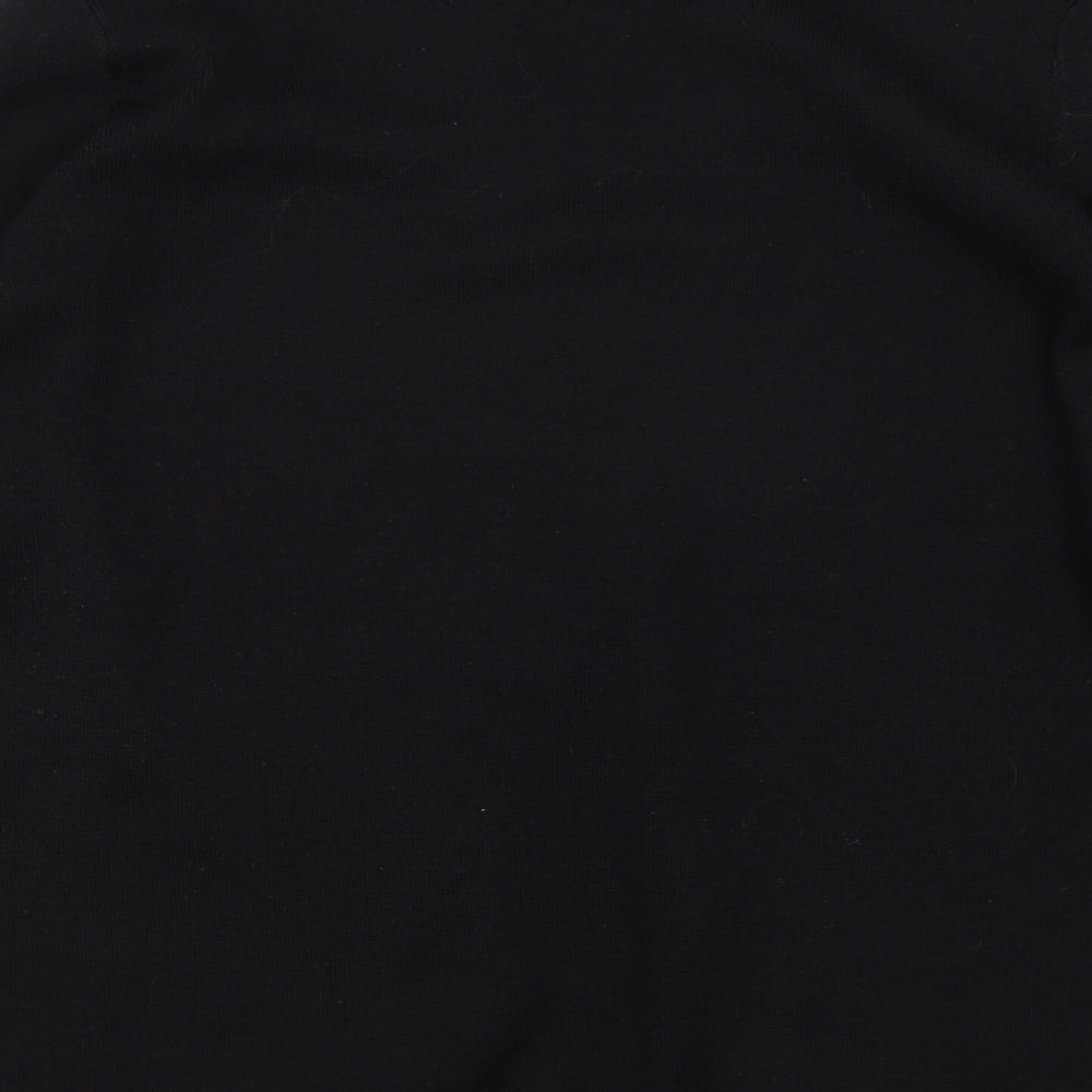 Eastex Womens Black Floral  Cardigan Jumper Size 12