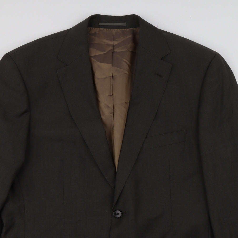 HUGO BOSS Mens Grey  Rayon Jacket Blazer Size 40