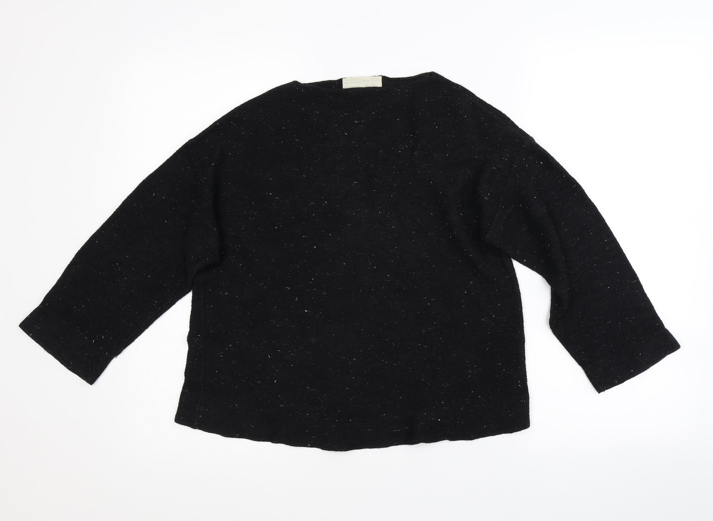 Zara Girls Black   Pullover Jumper Size 9-10 Years
