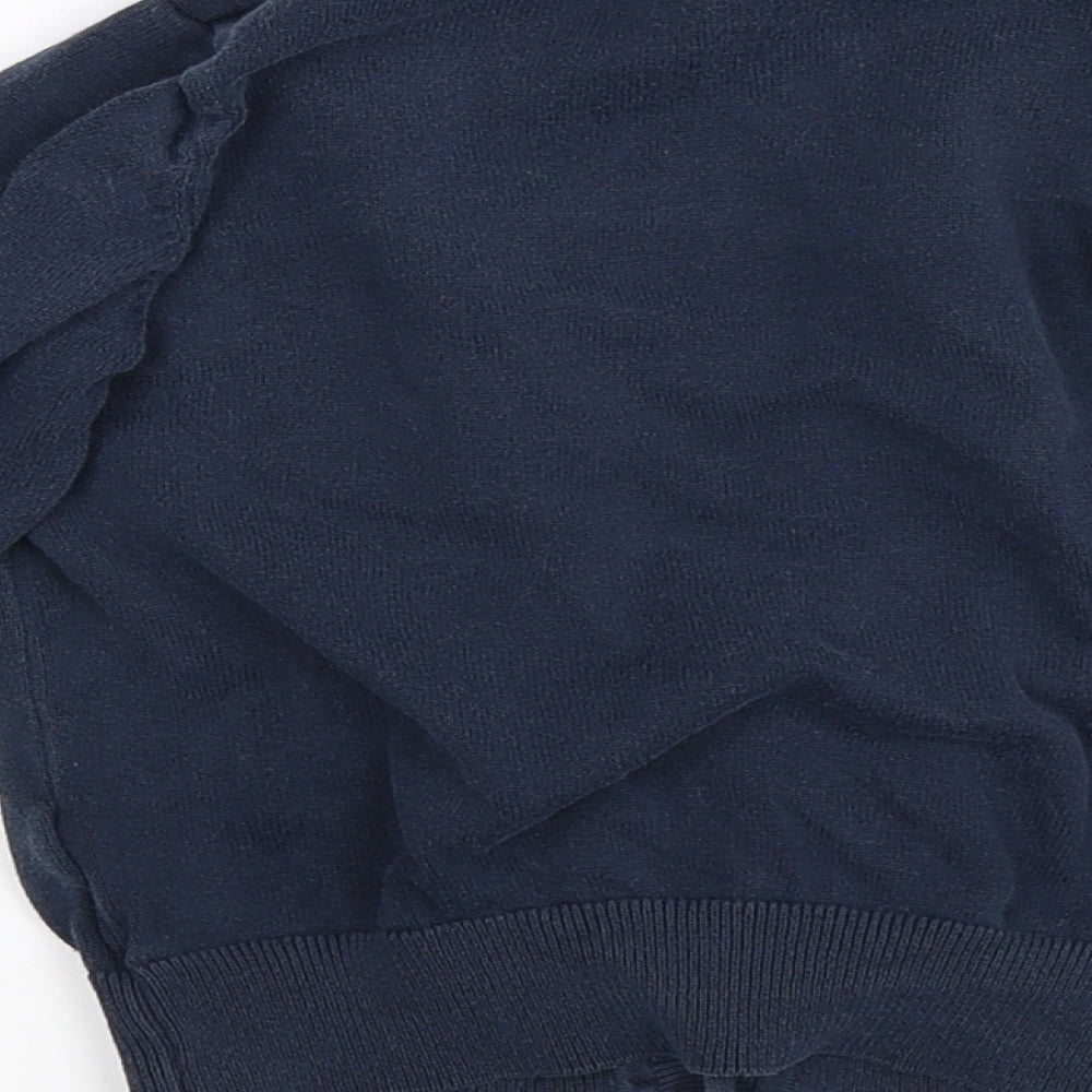 m&s Boys Blue   Cardigan Jumper Size 4-5 Years