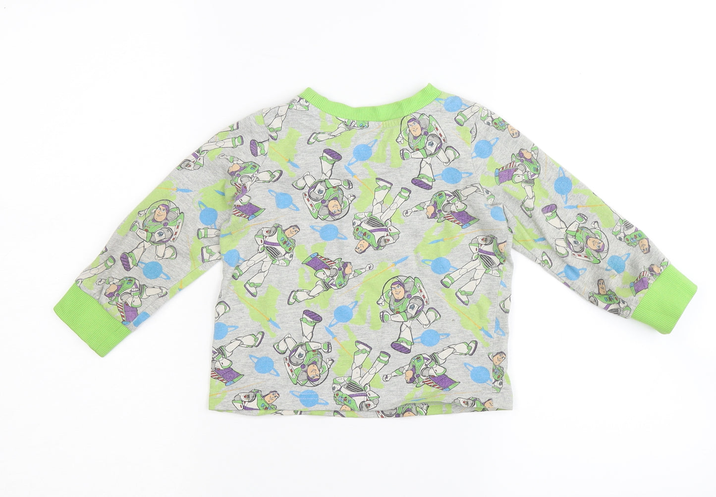 Disney Boys Grey Solid   Pyjama Top Size 2-3 Years