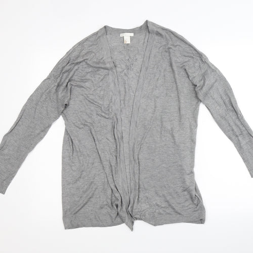 H&M Womens Grey   Cardigan Jumper Size M