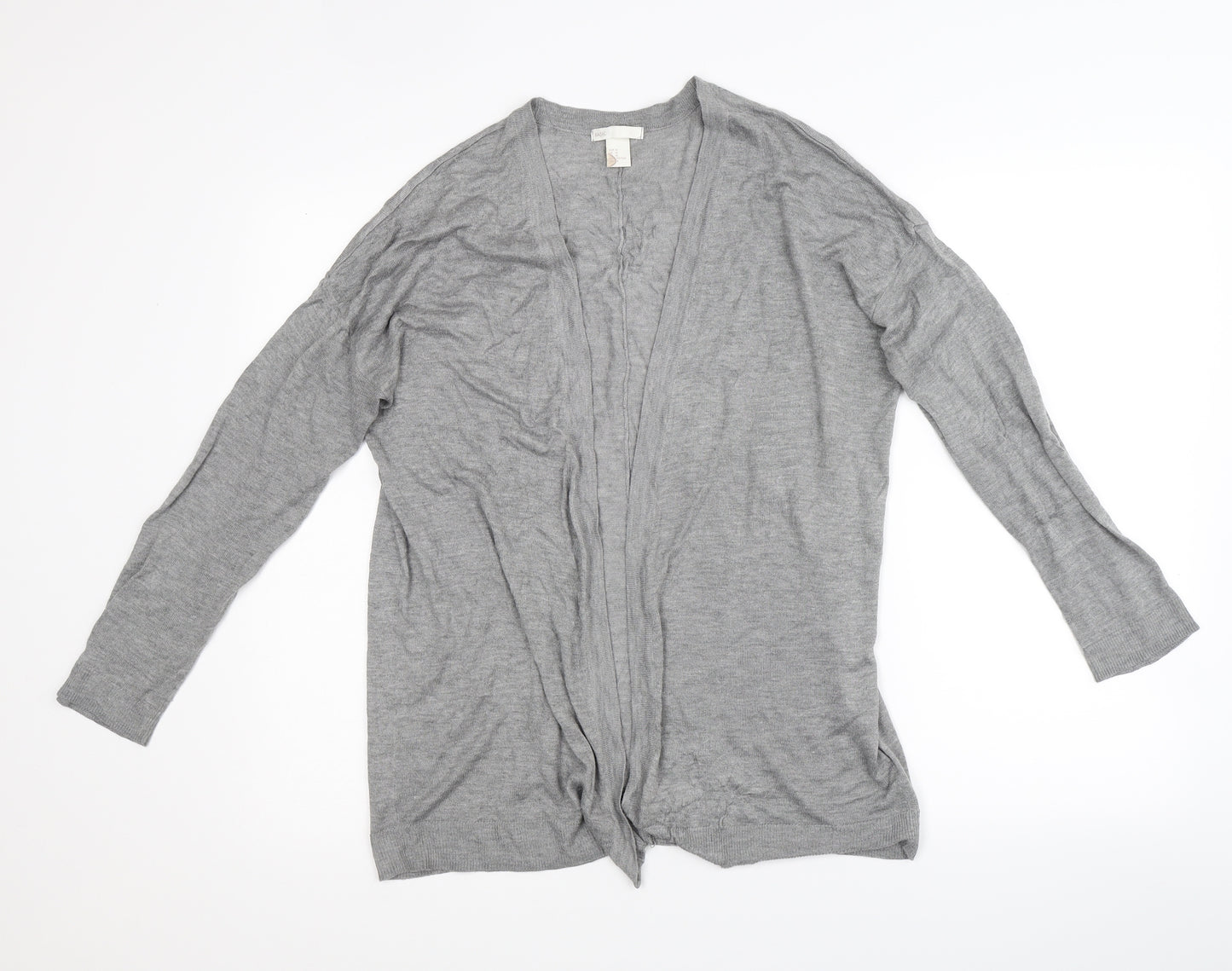 H&M Womens Grey   Cardigan Jumper Size M