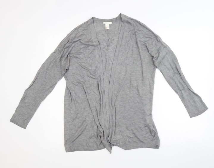 H&M Womens Grey   Cardigan Jumper Size M