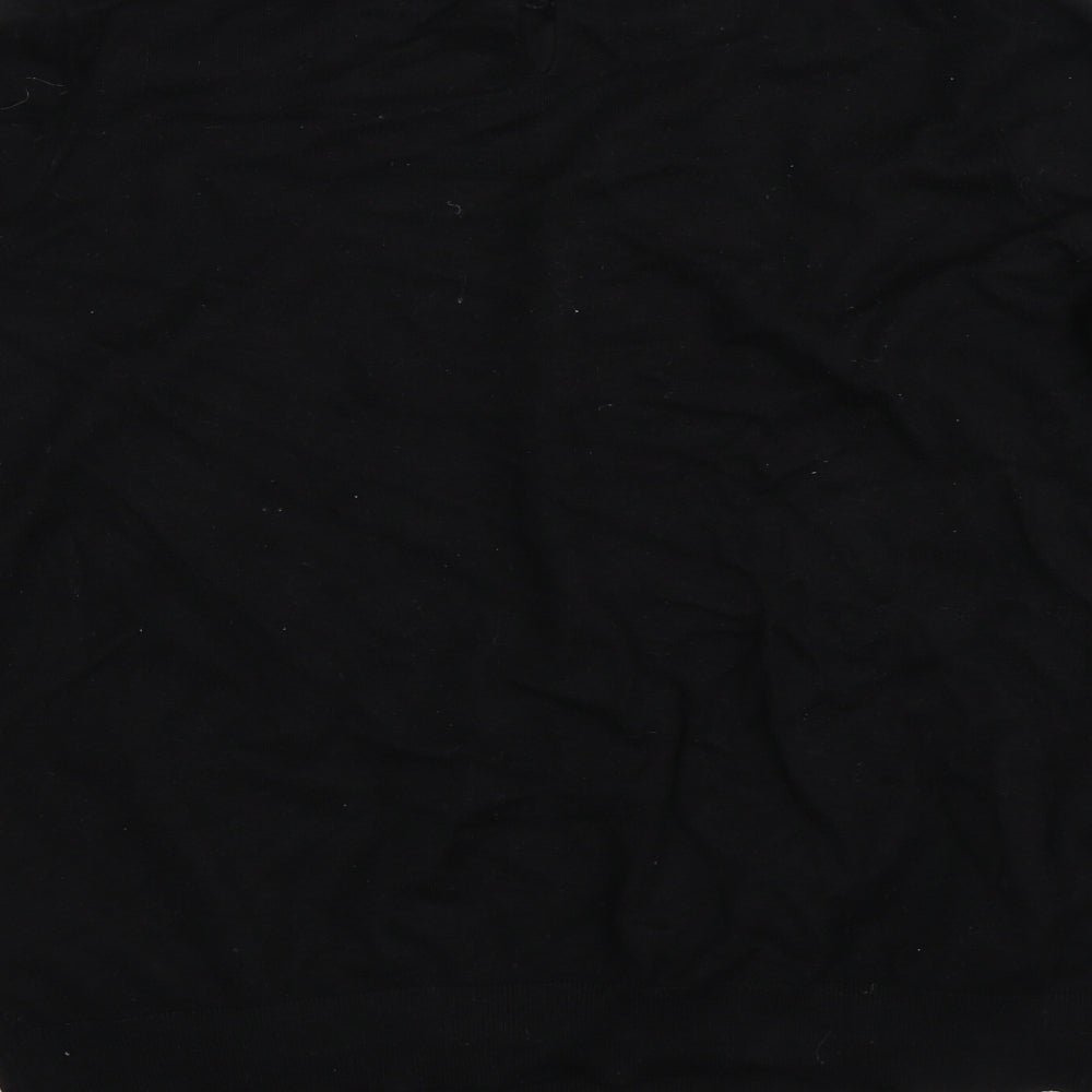 Soon Womens Black Floral  Pullover Jumper Size 18