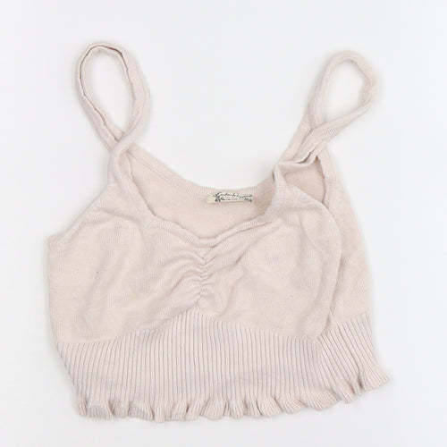 infataly Girls Pink   Cropped Tank Size S