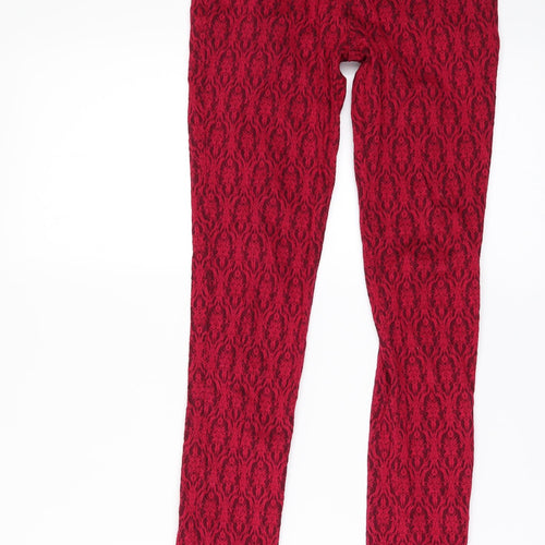 GONDOLA BUE Womens Red  Denim Skinny Jeans Size XS L27 in