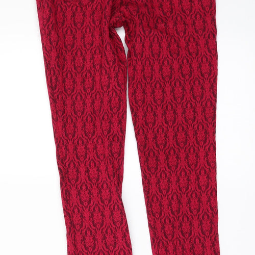 GONDOLA BUE Womens Red  Denim Skinny Jeans Size XS L27 in