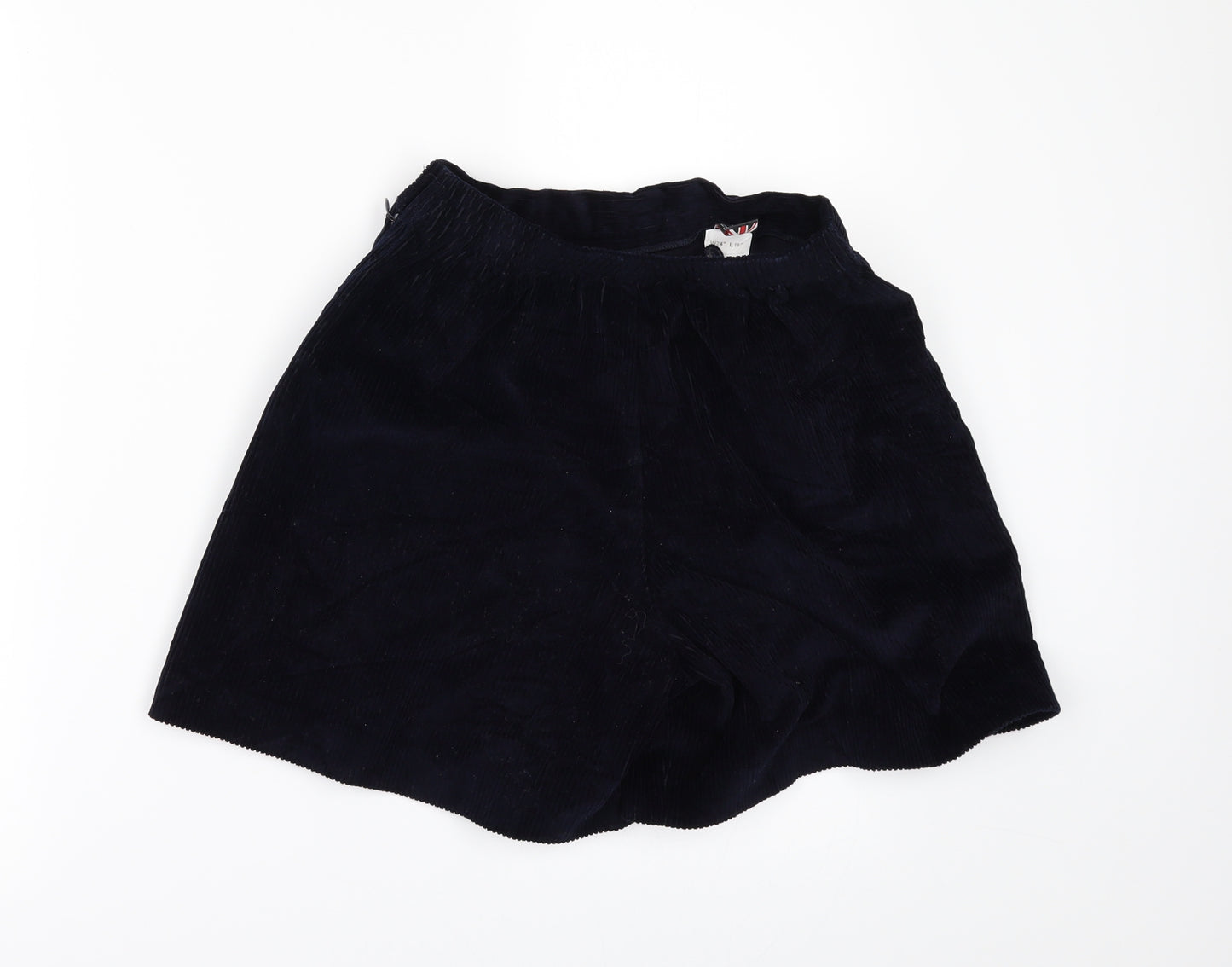 School Blazer Girls Blue  Corduroy Paperbag Shorts Size M