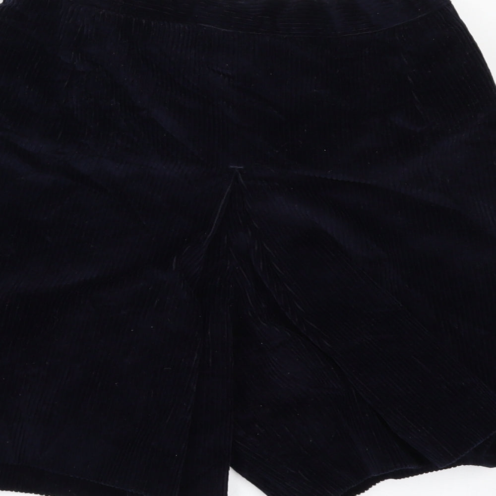 School Blazer Girls Blue  Corduroy Paperbag Shorts Size M