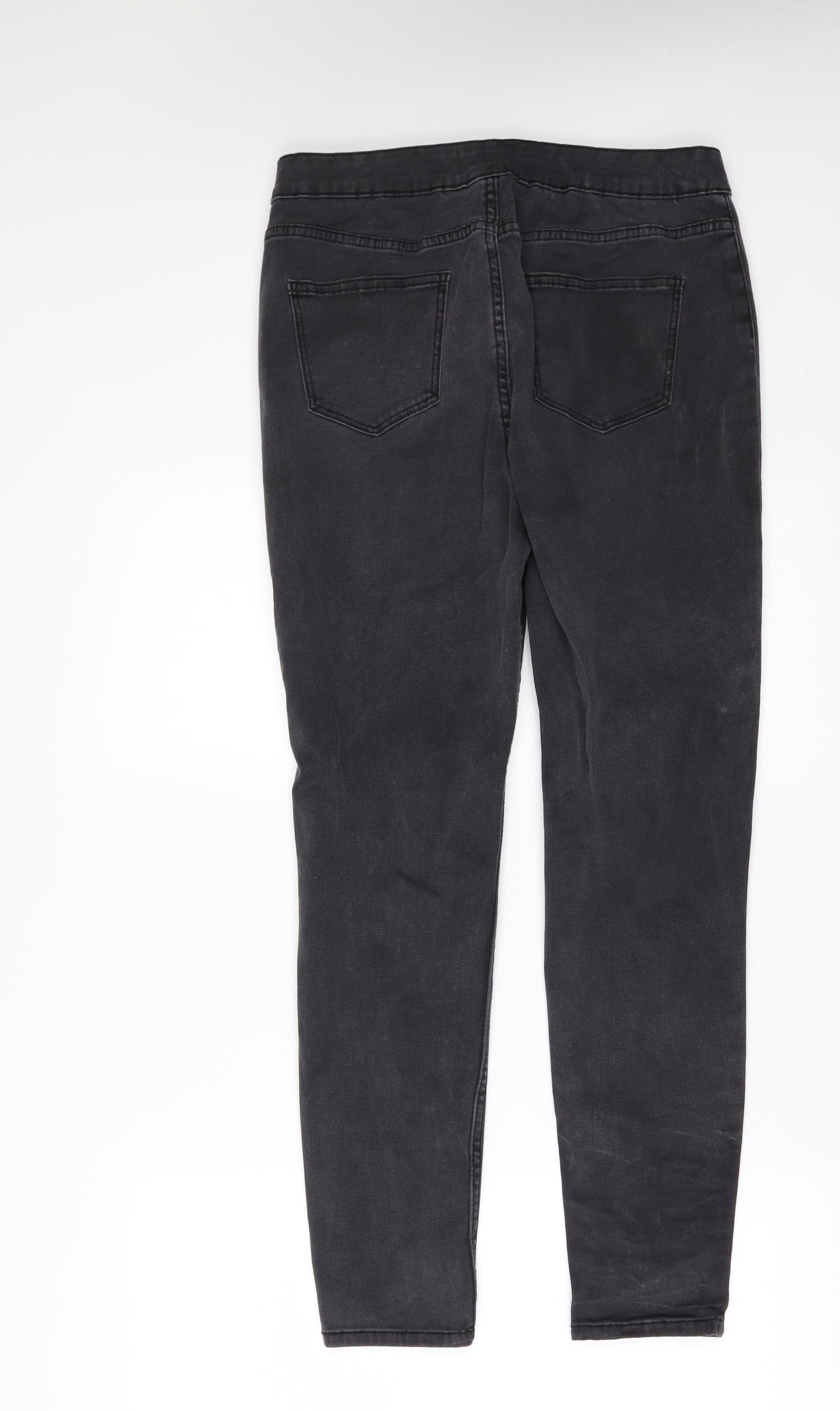 New Look Womens Black  Denim Skinny Jeans Size 14 L30 in