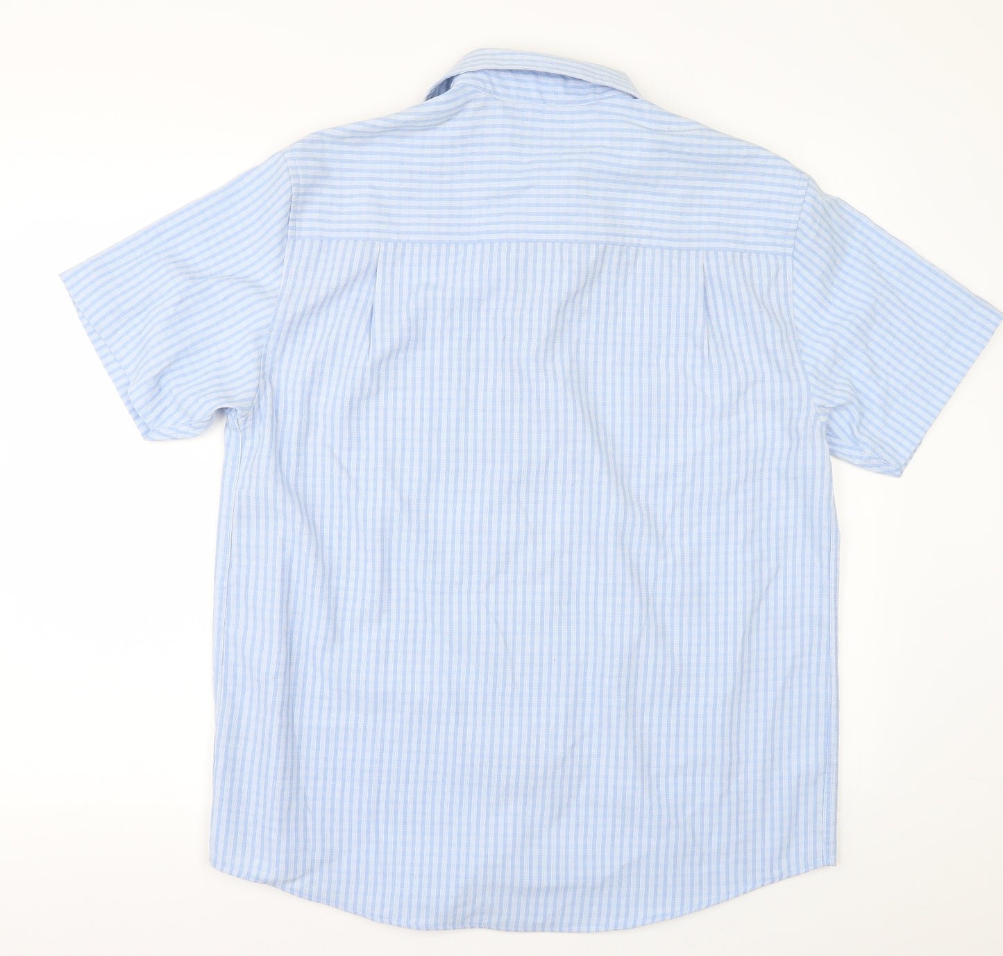 Cedar Wood State Mens Blue Striped   Button-Up Size S