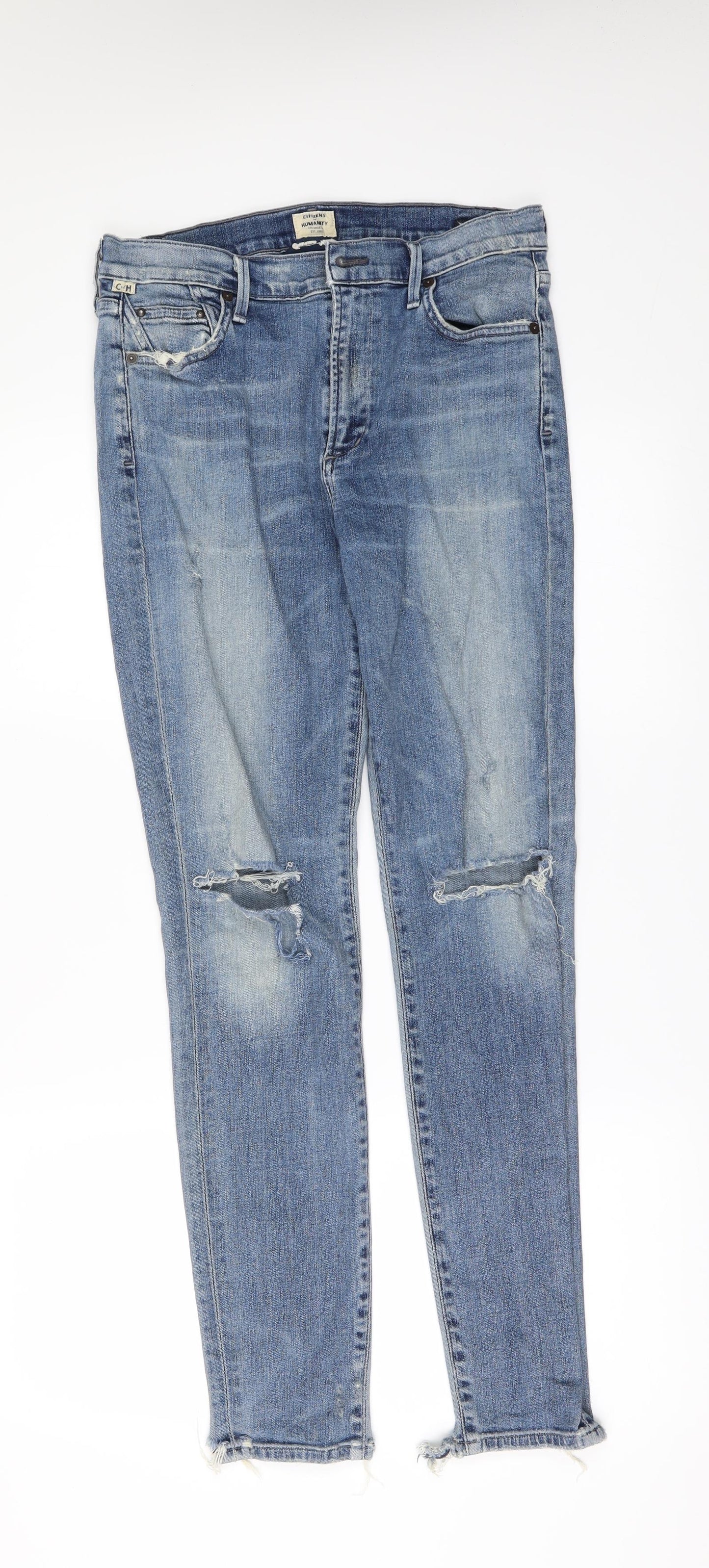 Citizens of Humanity Womens Black  Denim Skinny Jeans Size 30 in L30 in