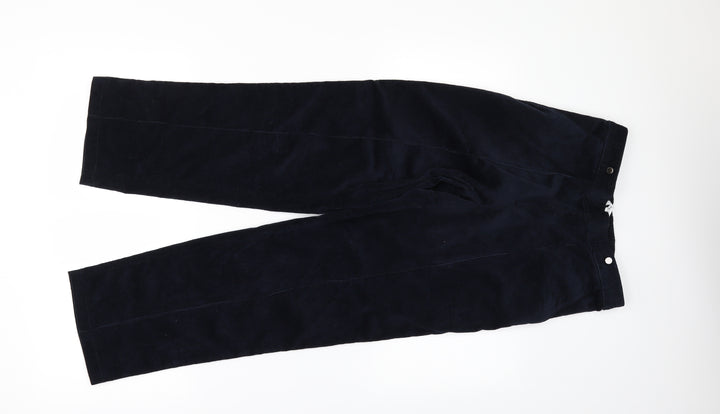 Marks and Spencer Womens Blue Corduroy Straight Jeans Size 8 L27 in