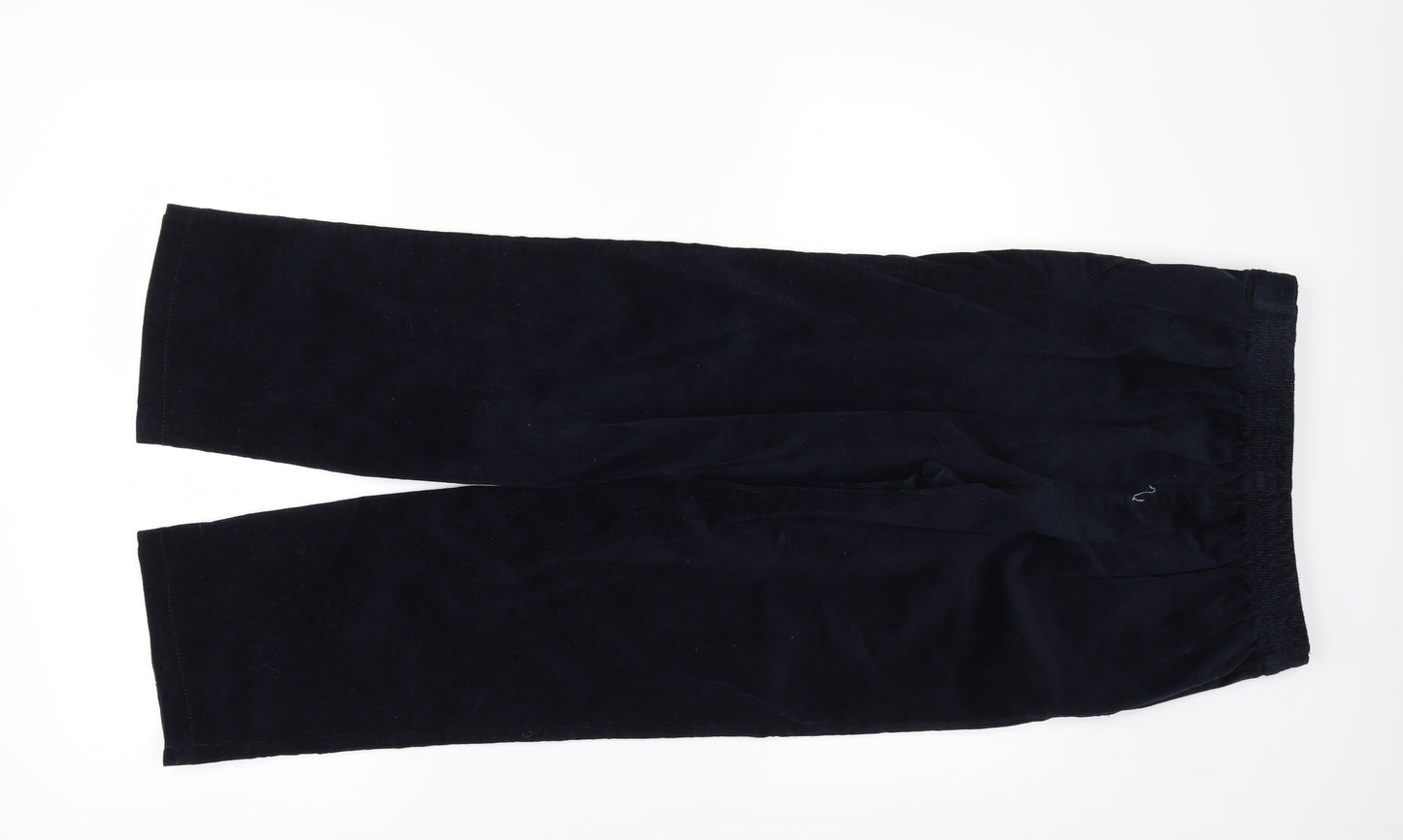 Marks and Spencer Womens Blue  Corduroy Straight Jeans Size 8 L27 in