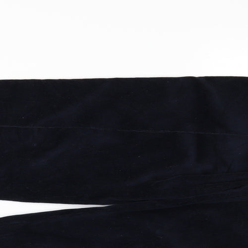 Marks and Spencer Womens Blue  Corduroy Straight Jeans Size 8 L27 in