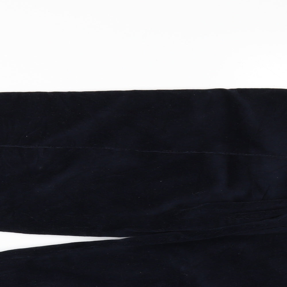 Marks and Spencer Womens Blue  Corduroy Straight Jeans Size 8 L27 in