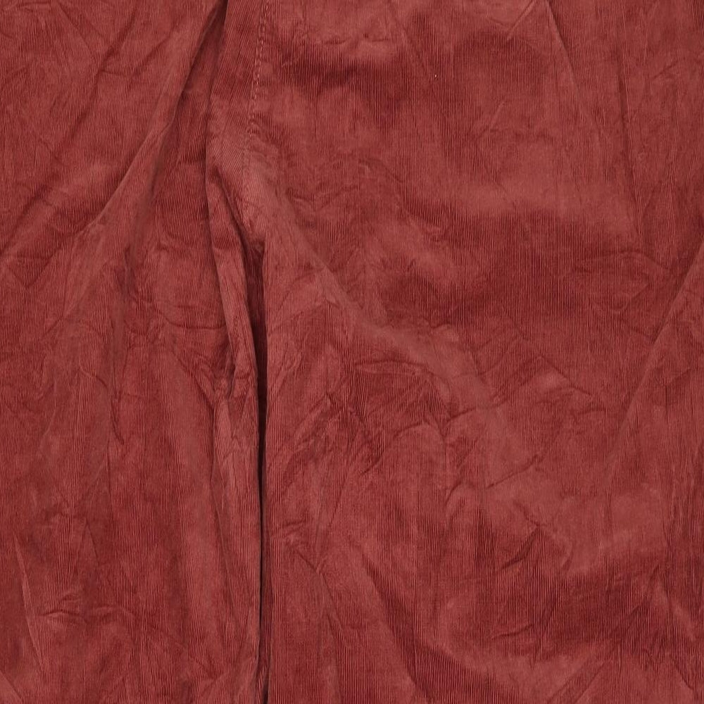 Per Una Womens Orange  Corduroy Cropped Trousers Size 20 L25 in