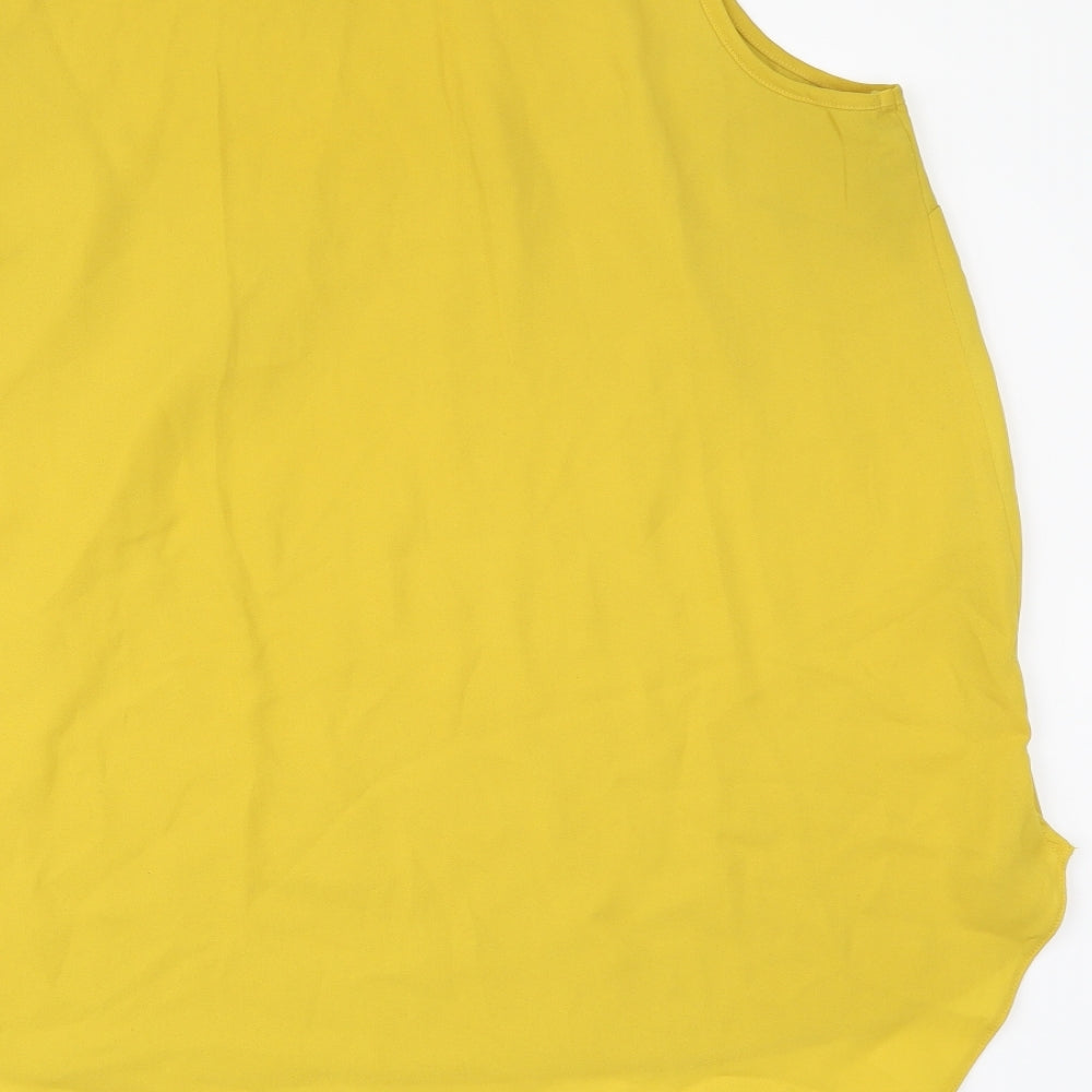 Dorothy Perkins Womens Yellow   Camisole Blouse Size 14