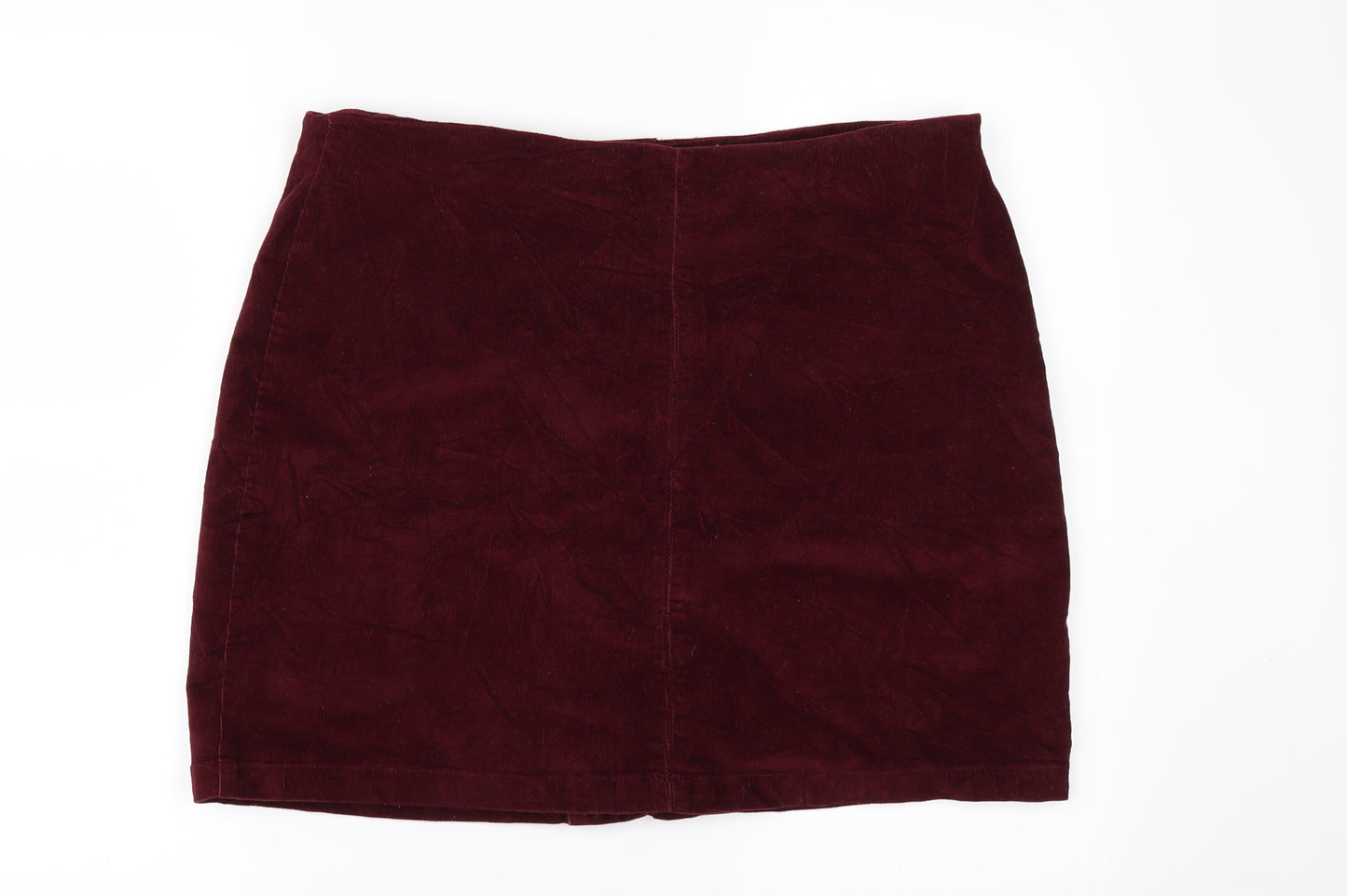 Papaya Womens Red  Corduroy Mini Skirt Size 16
