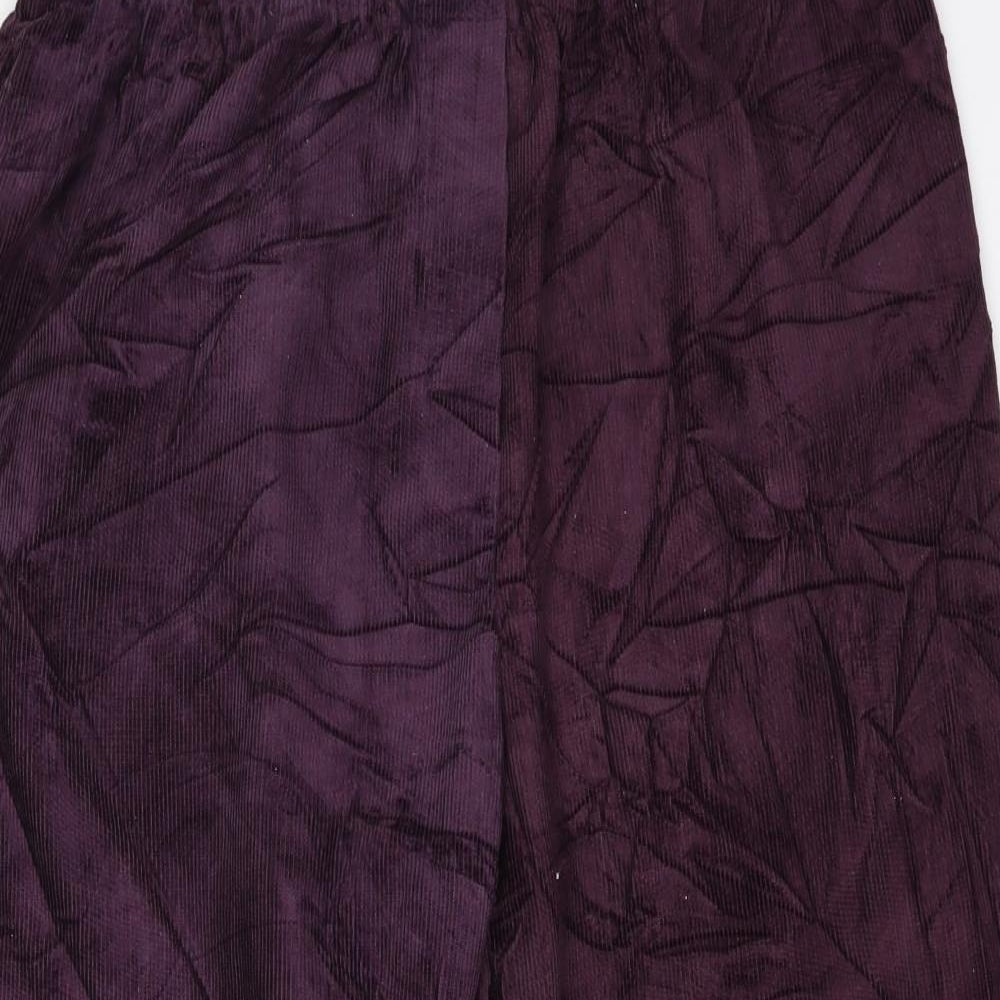 First Avenue Womens Purple  Corduroy Trousers  Size 20 L26 in