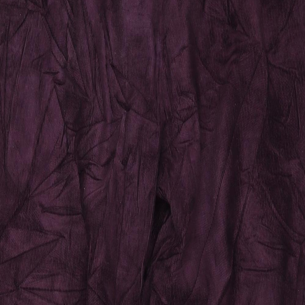 First Avenue Womens Purple  Corduroy Trousers  Size 20 L26 in