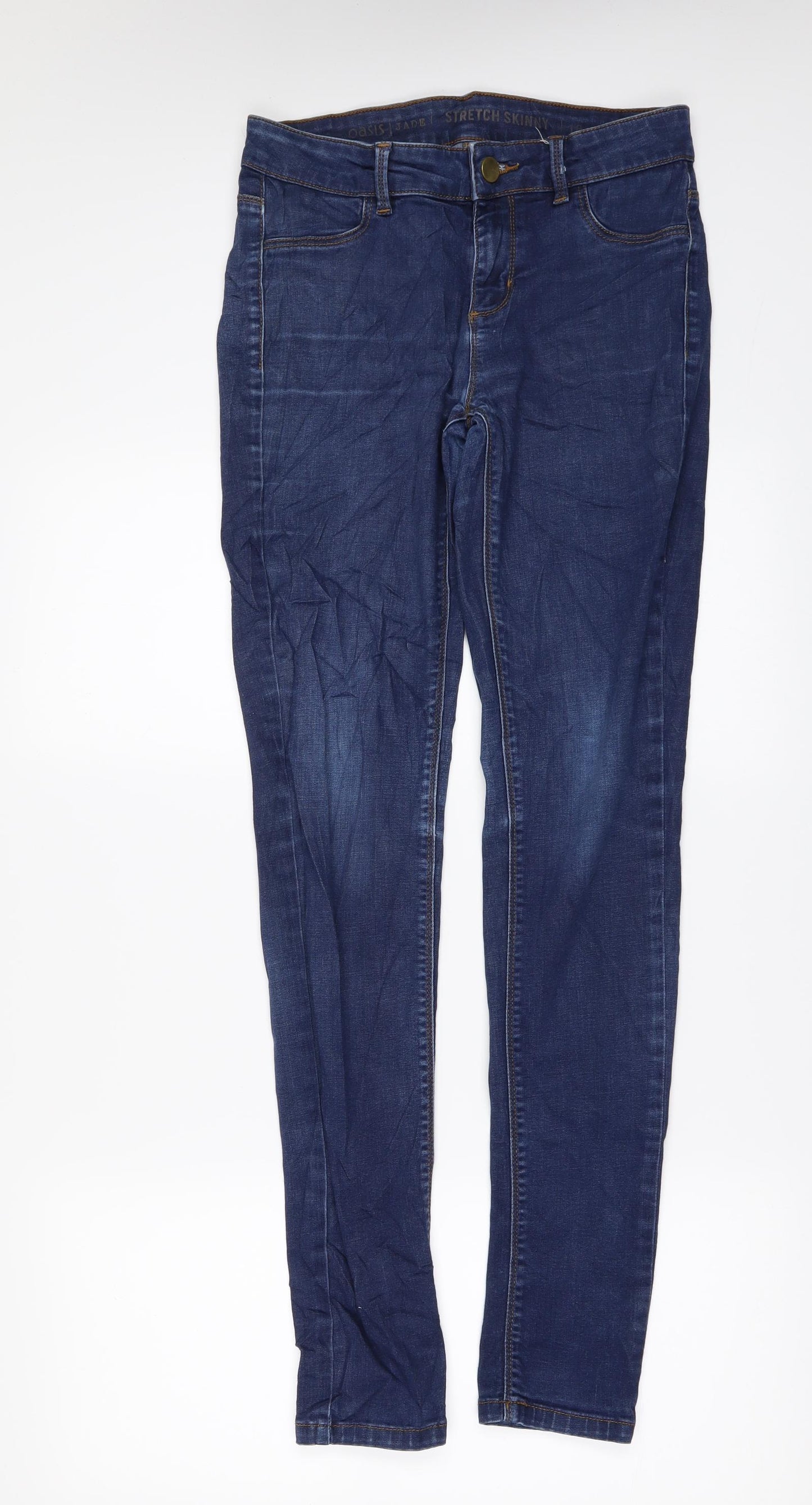 Oasis Womens Blue  Denim Skinny Jeans Size 10 L31 in