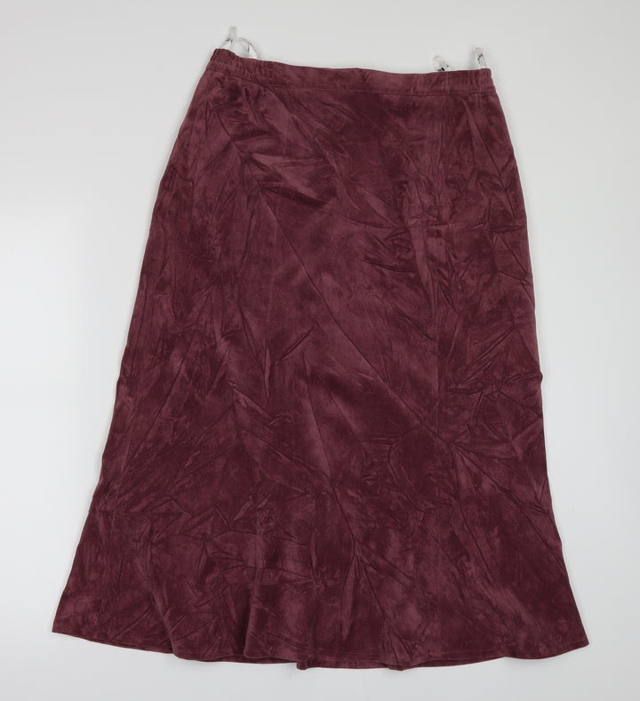 Oscar B Womens Pink A-Line Skirt Size 14