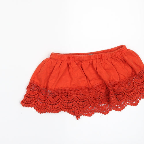 Primark Womens Orange   Cropped T-Shirt Size 8