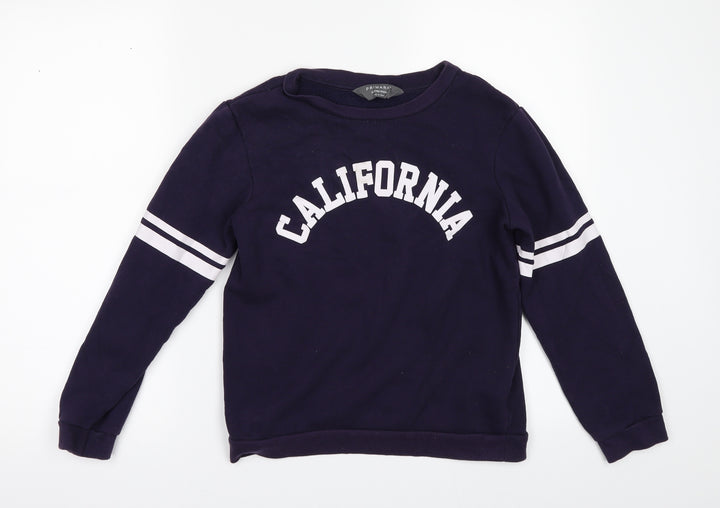 Primark Girls Blue Pullover Sweatshirt Size 11-12 Years