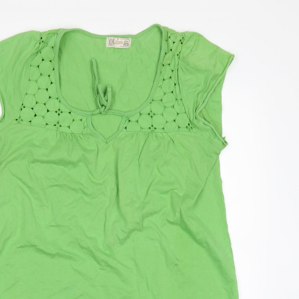 XOYE Womens Green   Basic T-Shirt Size M  - E
