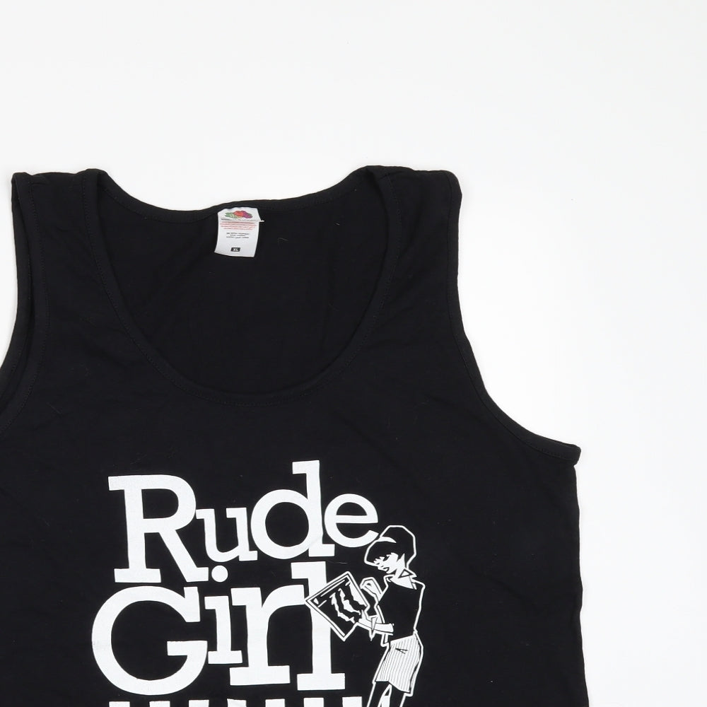 Gildan Mens Black    T-Shirt Size XL  - RUDE GIRL