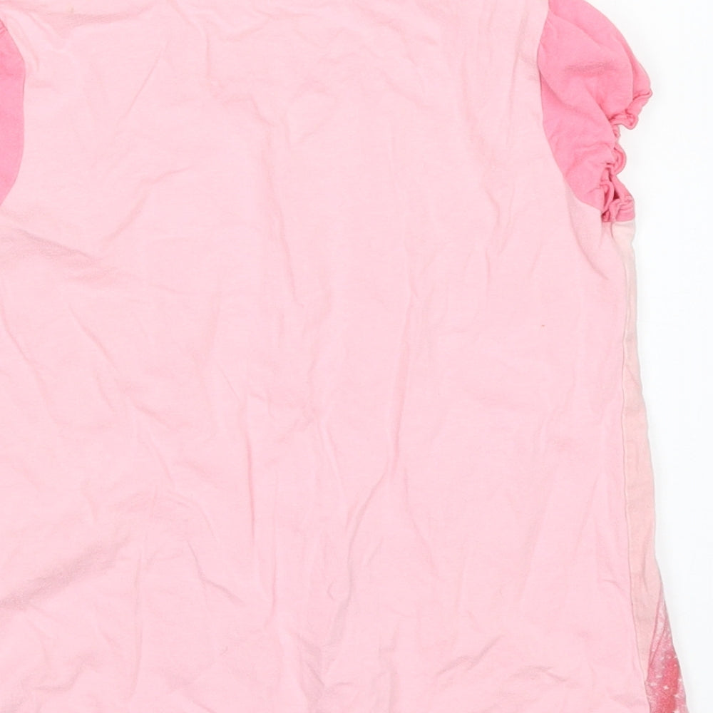George Girls Pink   Basic T-Shirt Size 4-5 Years  - DISNEY
