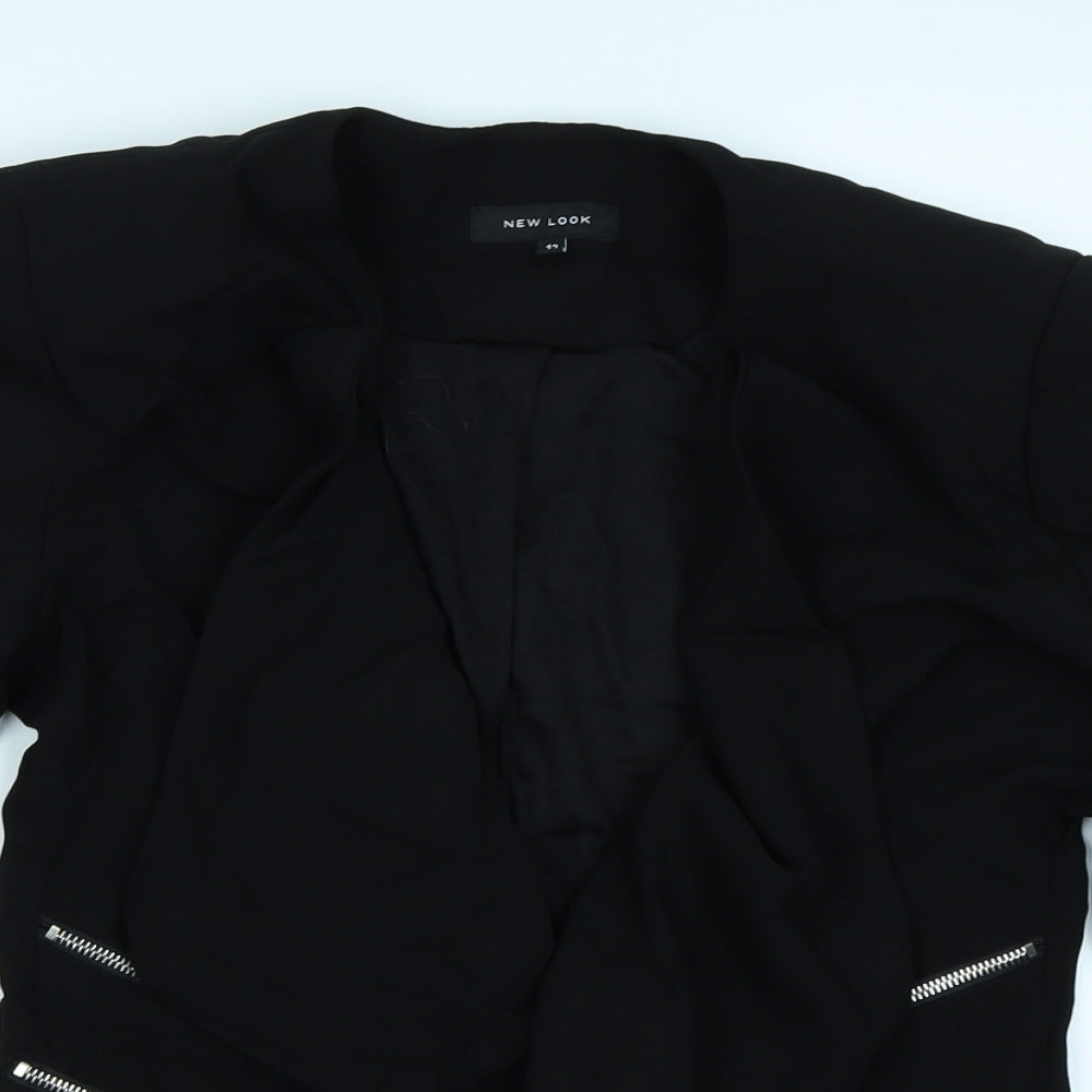 New Look Womens Black   Jacket Blazer Size 12
