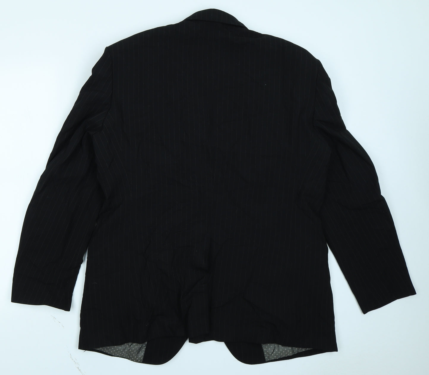 Cadenza Mens Black Striped  Jacket Blazer Size 42