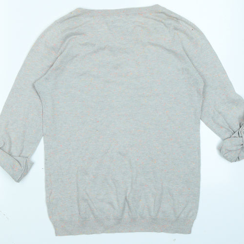 Old Navy Womens Grey Polka Dot Knit Pullover Jumper Size S