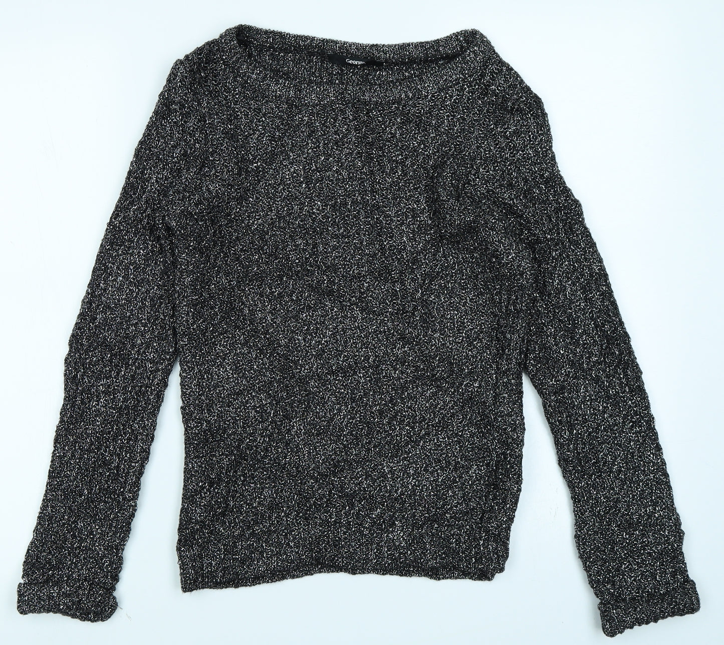 George Womens Silver   Pullover Jumper Size 10