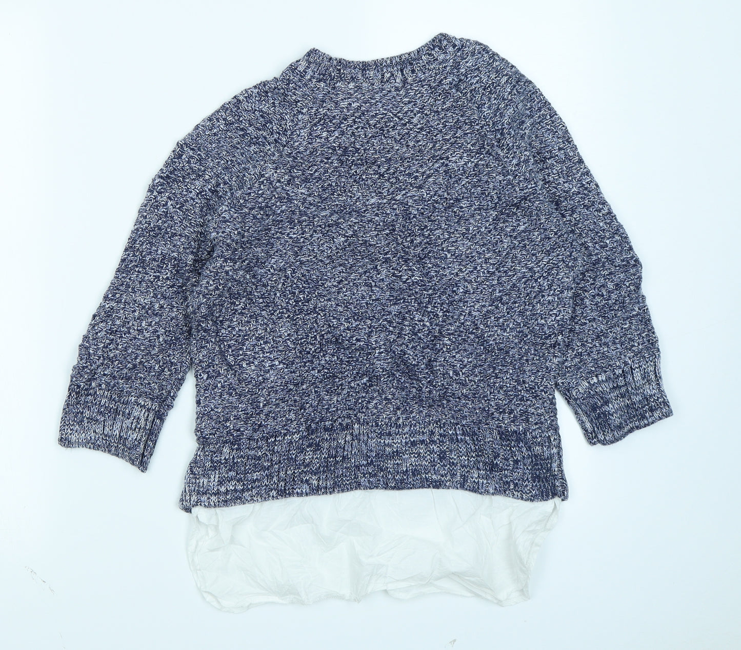 TU Womens Blue  Knit Pullover Jumper Size 8