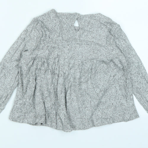 Fred & Flo Girls Grey   Basic T-Shirt Size 18-24 Months