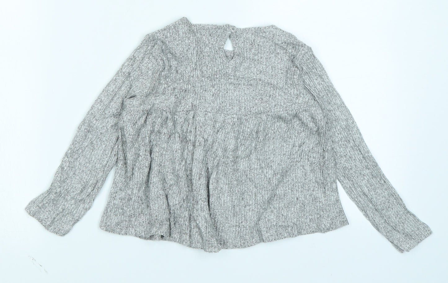Fred & Flo Girls Grey   Basic T-Shirt Size 18-24 Months